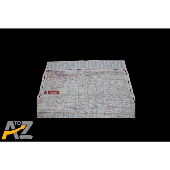 Vintage Standard Oil Company Indiana Road Travel Pocket Map early 1960's - Picture 10 of 11